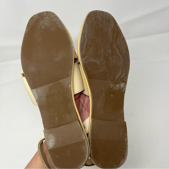Nisolo All Day Cross Strap Sandal Bone Womens Size 9.5 - Picture 12 of 13